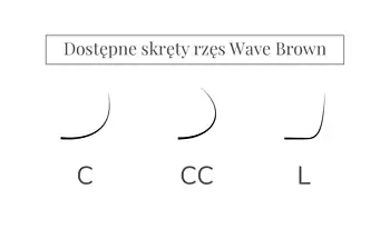 Вії Wave Brown - LIGHT BROWN