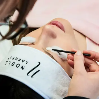 Opaska kosmetyczna frotte do przedłużania rzęs  