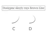Вії Brown Line відтінок Black Brown 6