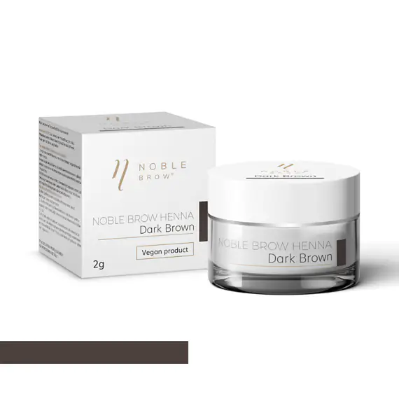 ХНА ПУДРОВА ДЛЯ БРІВ NOBLE BROW - DARK BROWN
