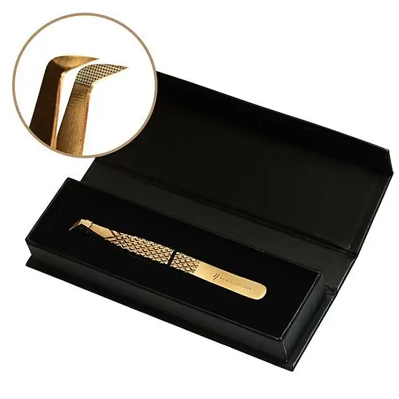 Пінцет для вій Noble Gold PRO 2
