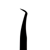 Пінцет чорний Slim Swan