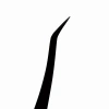 Пінцет Plasma Black Curved